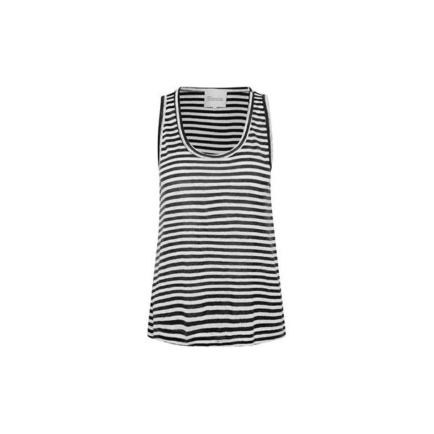 My Essential Wardrobe - Lisa Striped Top - Black/White