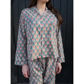 Craft Sisters - Pyjamas Blockprint - India Green