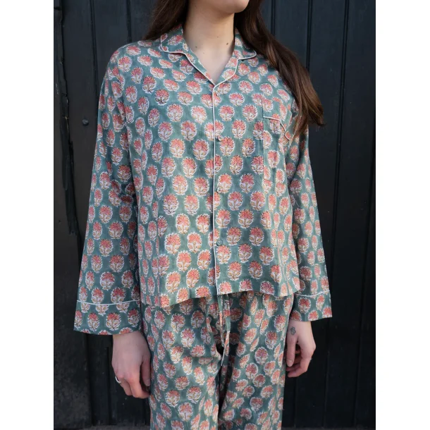 Craft Sisters - Pyjamas Blockprint - India Green