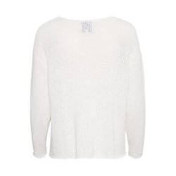 My Essential Wardrobe - Diva Boxy Knit Blouse - Bright White