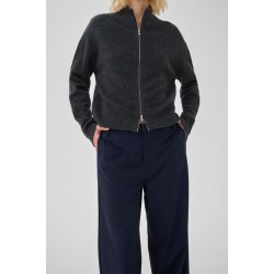 My Essential Wardrobe - Bukser Lana X- Wide Pant - Dark sapphire Blue W. Stripe