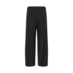 My Essential Wardrobe - Bukser Lana X- Wide Pant - Dark sapphire Blue W. Stripe