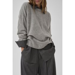My Essential Wardrobe - The Knit Crewneck - Light Grey Melange