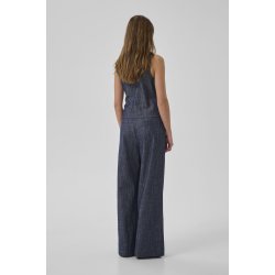 My Essential Wardrobe - Bukser Dazzie High Wide Pant - Dark Blue Wash