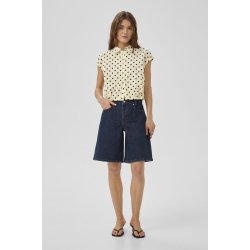 My Essential Wardrobe - Skjorte - Nada Short Shirt - Lemon Icing W.Dots