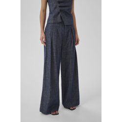 My Essential Wardrobe - Bukser Dazzie High Wide Pant - Dark Blue Wash