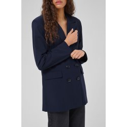 My essential Wardrobe - Lana Boxy Blazer - Dark sapphire Blue W. Stripe