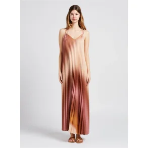 Imperial - Plisse Kjole  ACCEFEEP - Rosa/Cognac