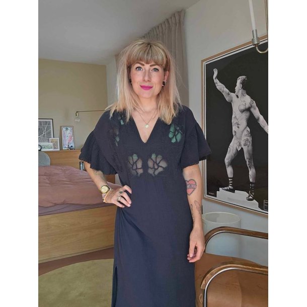 Sissel Edelbo - Kjole Charm Organicc Caftan - Sort