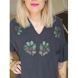 Sissel Edelbo - Kjole Charm Organicc Caftan - Sort