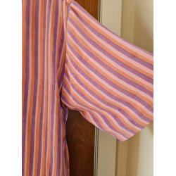 Relove And Roses - Lang Silke Kimono - Rosa