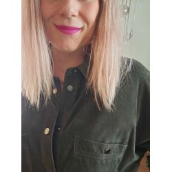 Depeche - Long Shirt Dress - ruskindskjole - 50372 - Forest Green