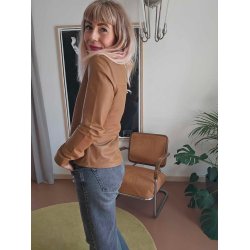 Depeche - Skindskjorte 50112 - Camel