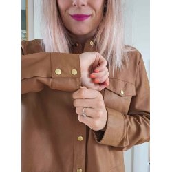 Depeche - Skindskjorte 50248 - Camel