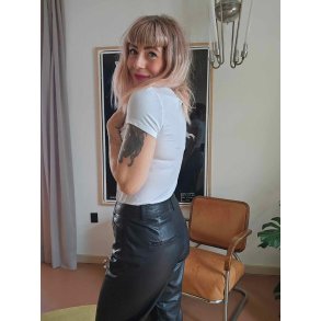 Depeche - Skindbukser - AnikaDEP Straight fit Pants - Black