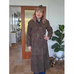My Essential Wardrobe - Tara Suede Trenchcoat - Delicioso