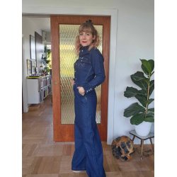 Wrangler - Buksedragt - Trouser Coverall - Aged Blue