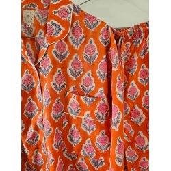 Craft Sisters - Pyjamas Blockprint - Mandarin