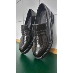 Ca'shott Copenhagen - Loafers Casbetty W. Fringes Patent Leather - Coffee