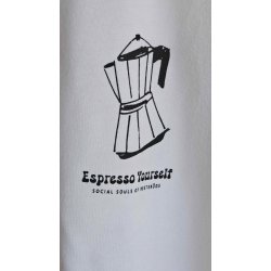 Resterds - T-Shirt - Espresso yourself - Hvid