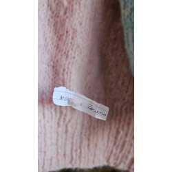 Coffee Beanies - Ida Short sleeved  Fluffy Alpaca - Pink/Lyserd