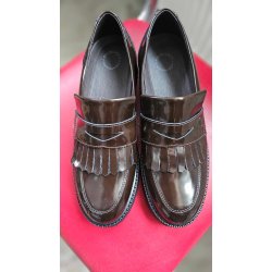 Ca'shott Copenhagen - Loafers Casbetty W. Fringes Patent Leather - Coffee