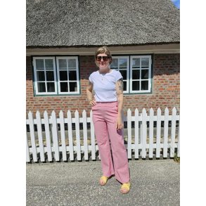 Amaze Cph - Bukser Victoria Pinstripe  - Red White