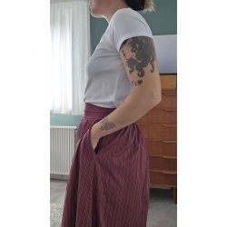 Amaze Cph - Nederdel Monroe Stripe - Wine