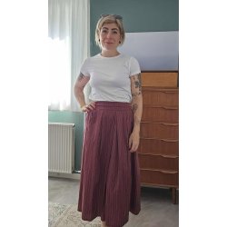 Amaze Cph - Nederdel Monroe Stripe - Wine