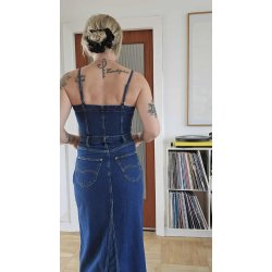Lee - Kjole Maxi Denim Dress - Dark Fusion