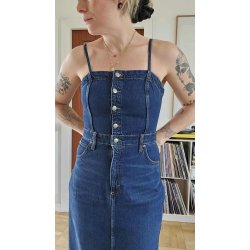 Lee - Kjole Maxi Denim Dress - Dark Fusion