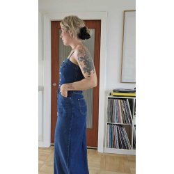 Lee - Kjole Maxi Denim Dress - Dark Fusion