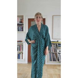 Sissel Edelbo - Kjole Juno Long Dress M/L - Tyrkis 2