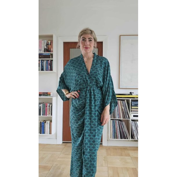 Sissel Edelbo - Kjole Juno Long Dress M/L - Tyrkis 2