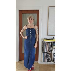 Lee - Kjole Maxi Denim Dress - Dark Fusion