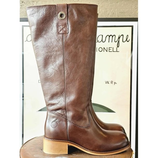 Ca'shott Copenhagen - Casvilma -  Highshaft Pull Boot Tampa - Dark Brown