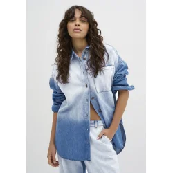 My Essential Wardrobe - Skjorte Malo Shirt MW  - Blue Dip Dye