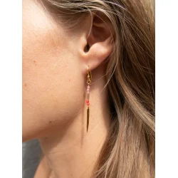 Craft Sisters - rering No.20 - pink quartz - 1 stk.