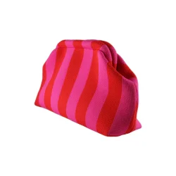By Str - Alba Clutch - Rd/Pink Stribet