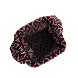 By St�r - Alba Zig Zag Clutch - Bordeaux/M�rkbrun
