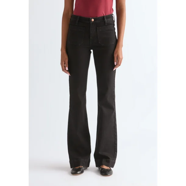  Wrangler - Jeans Flare - Dark Black