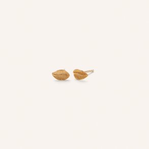 Pernille Corydon - Earsticks Elm Leaf - Forgyldt