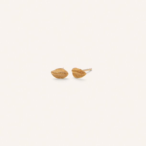 Pernille Corydon - Earsticks Elm Leaf - Forgyldt