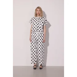 Hunk�n - Divina Shirt - White/dots