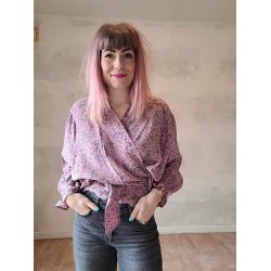 Relove and Roses - Lola Wrap Shirt - Rosa