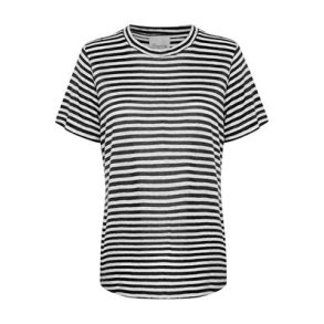 My Essential Wardrobe - Lisa Striped Tee - Black/White