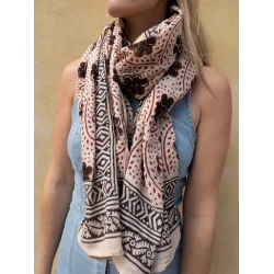 Craft Sisters - T�rkl�de Bagru scarf 917 - Flower