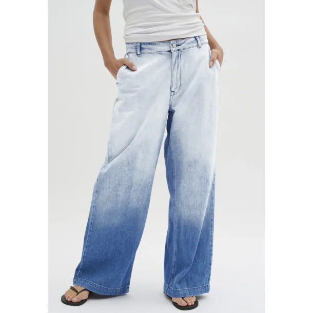 My Essential Wardrobe - Bukser Malo Wide - Blue Dip Dye