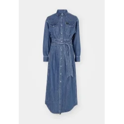 Lee - Kjole - Belted Western Dress - Blue Fusion