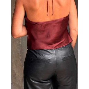 Depeche - Skindbukser - AnikaDEP Straight fit Pants - Black